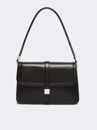 Handtasche aus Naturleder, schwarz