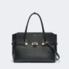Handtasche aus Naturleder, schwarz Handtasche aus Naturleder, schwarz