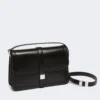 Handtasche aus Naturleder, schwarz Handtasche aus Naturleder, schwarz