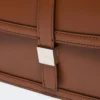 Handtasche aus Naturleder, tabakfarben