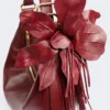 Hobo-Tasche aus Nappaleder, bordeaux Hobo-Tasche aus Nappaleder, bordeaux