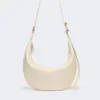 Hobo-Tasche aus Nappaleder, Vanille Hobo-Tasche aus Nappaleder, Vanille