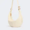 Hobo-Tasche aus Nappaleder, Vanille Hobo-Tasche aus Nappaleder, Vanille