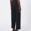 Hoch taillierte Wollhose, ultramarinblau Hoch taillierte Wollhose, ultramarinblau