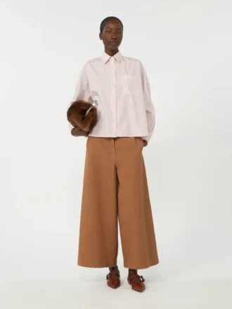 Oversize-Baumwollhemd, rosa