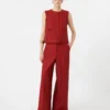 Hose aus Baumwoll-Gabardine-Jersey, rot Hose aus Baumwoll-Gabardine-Jersey, rot