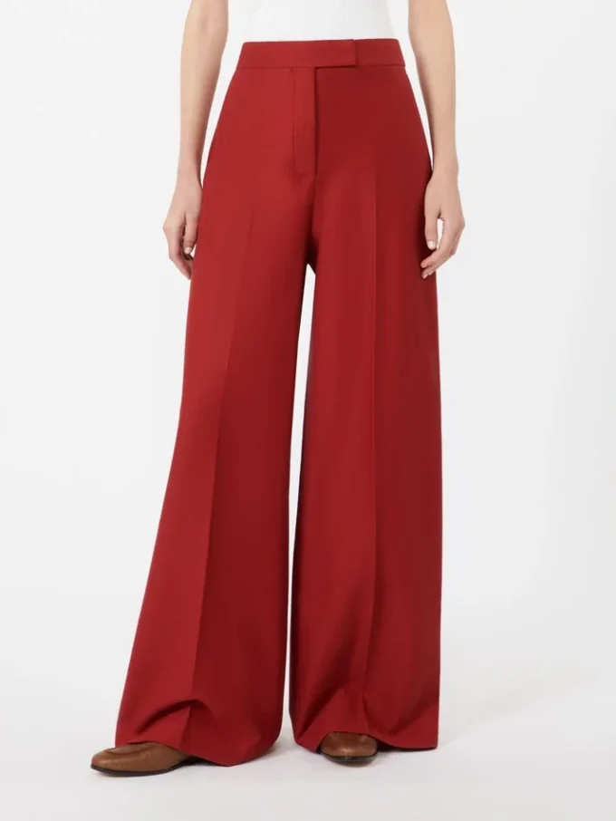 Hose aus Baumwoll-Gabardine-Jersey, rot Hose aus Baumwoll-Gabardine-Jersey, rot