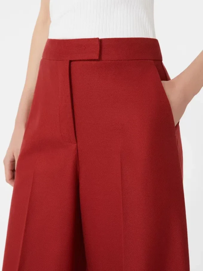 Hose aus Baumwoll-Gabardine-Jersey, rot Hose aus Baumwoll-Gabardine-Jersey, rot