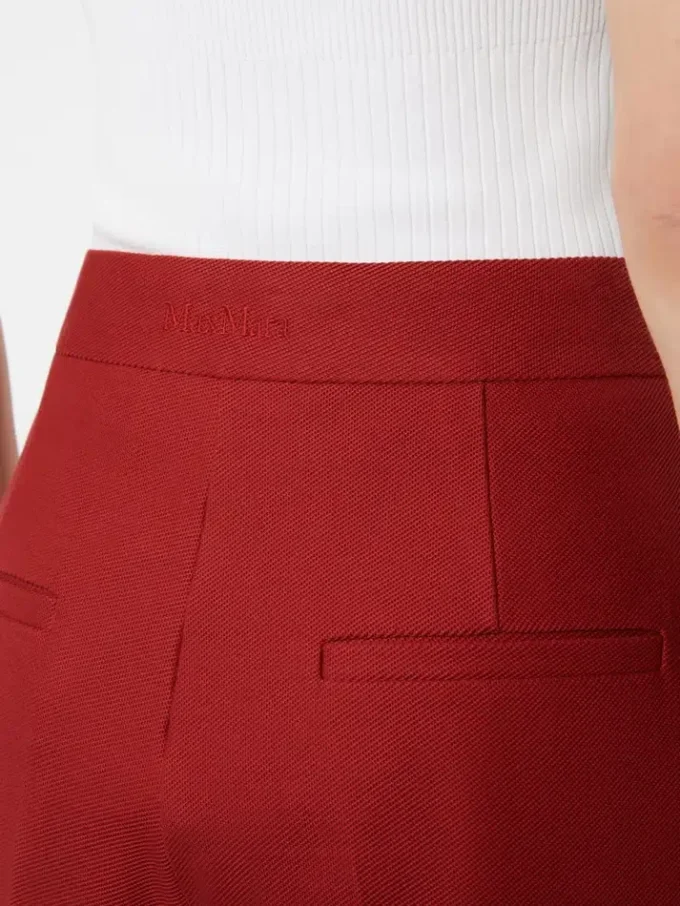 Hose aus Baumwoll-Gabardine-Jersey, rot Hose aus Baumwoll-Gabardine-Jersey, rot