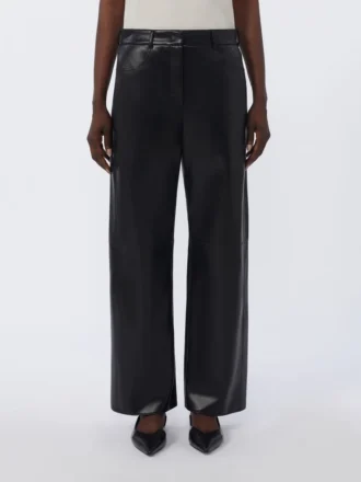 Hose aus beschichtetem Stoff, schwarz Hose aus beschichtetem Stoff, schwarz