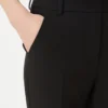 Hose aus doppelseitigem Viskose-Canvas, schwarz Hose aus doppelseitigem Viskose-Canvas, schwarz