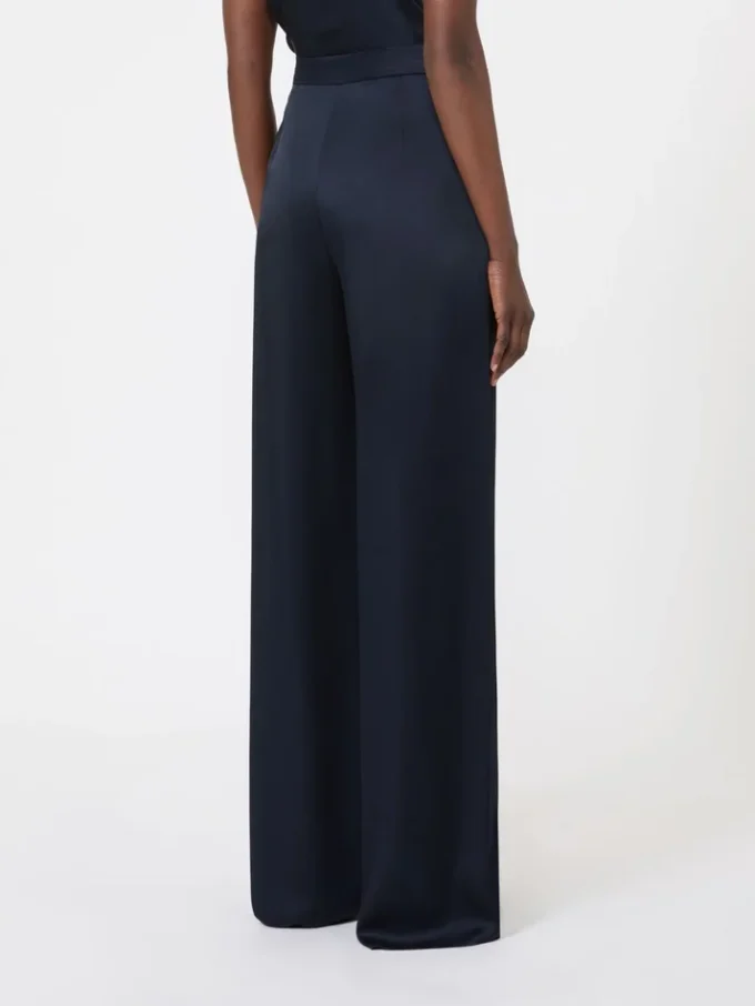 Hose aus Envers-Satin, mitternachtsblau Hose aus Envers-Satin, mitternachtsblau