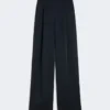 Hose aus Envers-Satin, mitternachtsblau Hose aus Envers-Satin, mitternachtsblau