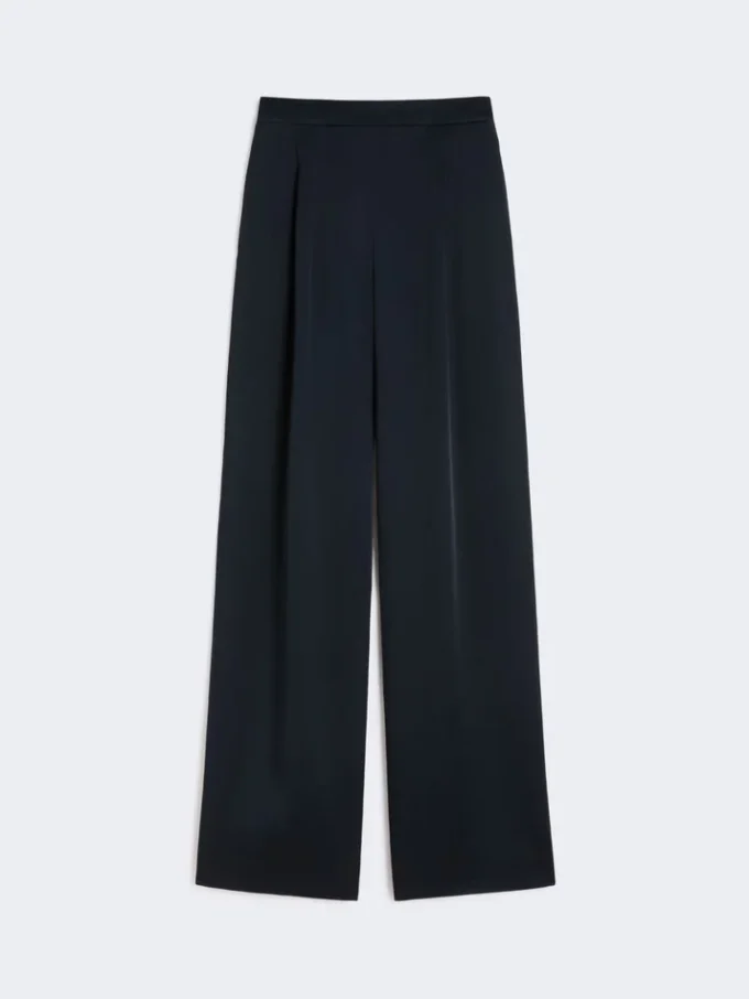 Hose aus Envers-Satin, mitternachtsblau Hose aus Envers-Satin, mitternachtsblau