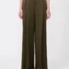 Hose aus Envers-Satin, moosgrün Hose aus Envers-Satin, moosgrün
