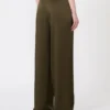 Hose aus Envers-Satin, moosgrün Hose aus Envers-Satin, moosgrün
