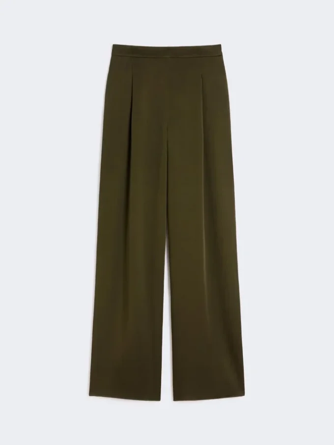 Hose aus Envers-Satin, moosgrün Hose aus Envers-Satin, moosgrün