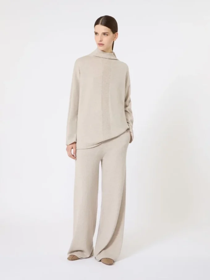 Hose aus Kaschmirgarn, beige Hose aus Kaschmirgarn, beige