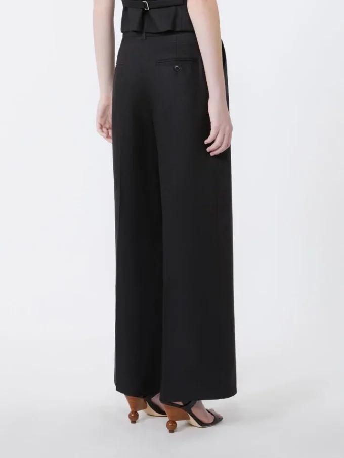 Hose aus Leinen-Canvas, schwarz Hose aus Leinen-Canvas, schwarz