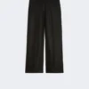 Hose aus Leinen-Canvas, schwarz Hose aus Leinen-Canvas, schwarz