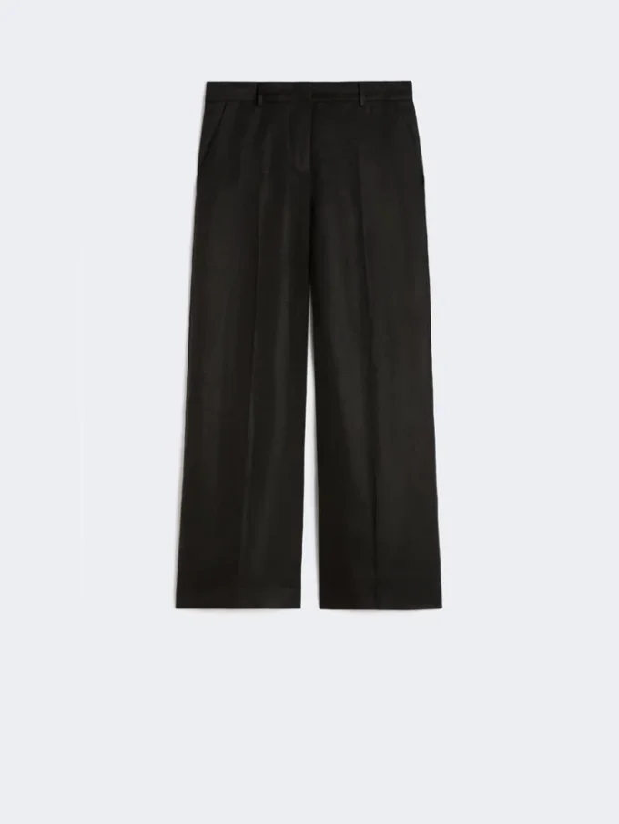 Hose aus Leinen-Canvas, schwarz Hose aus Leinen-Canvas, schwarz
