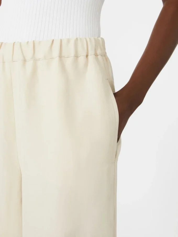 Hose aus Leinen und Seide, beige Hose aus Leinen und Seide, beige