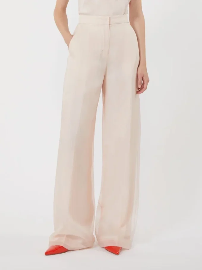 Hose aus Seidenorganza, puderfarben Hose aus Seidenorganza, puderfarben