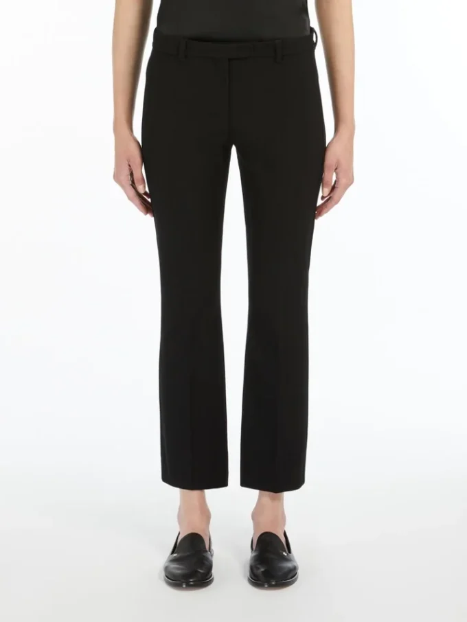 Hose aus Stretch-Baumwollmischung, schwarz Hose aus Stretch-Baumwollmischung, schwarz