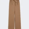 Hose aus Stretch-Wollstoff, haselnussbraun Hose aus Stretch-Wollstoff, haselnussbraun