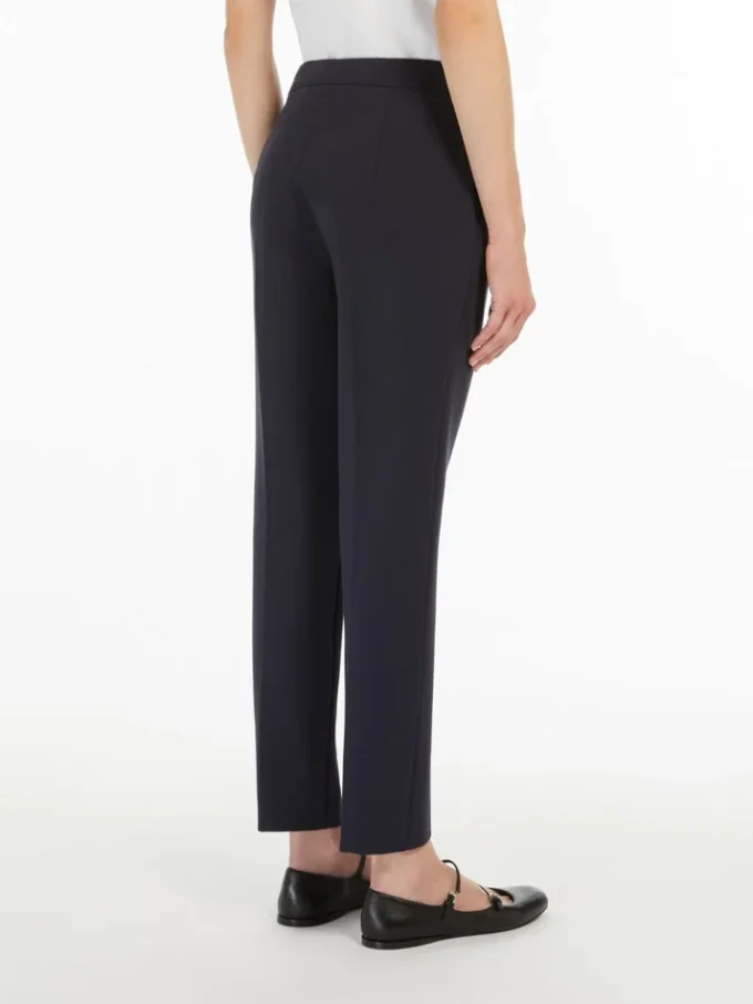 Hose aus Viskose-Jersey, ultramarinblau