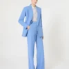 Hose aus Wollkrepp, hellblau Hose aus Wollkrepp, hellblau