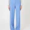 Hose aus Wollkrepp, hellblau Hose aus Wollkrepp, hellblau