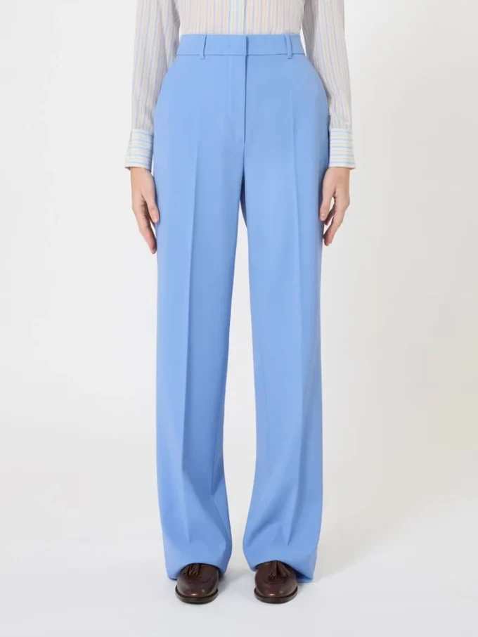 Hose aus Wollkrepp, hellblau Hose aus Wollkrepp, hellblau