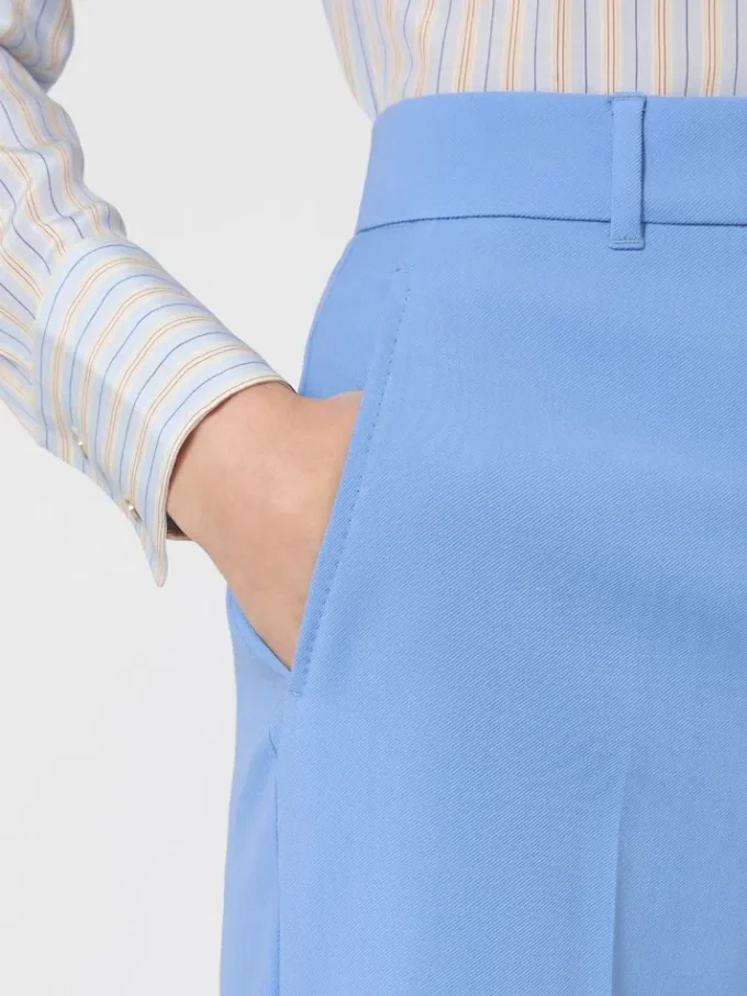 Hose aus Wollkrepp, hellblau Hose aus Wollkrepp, hellblau