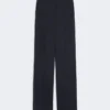 Hose aus Wollkrepp, marineblau Hose aus Wollkrepp, marineblau
