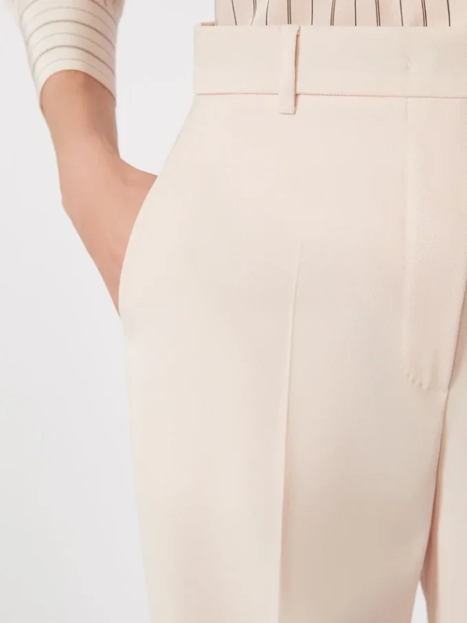 Hose aus Wollkrepp, rosa Hose aus Wollkrepp, rosa