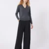 Hose aus Wollmischung, schwarz Hose aus Wollmischung, schwarz