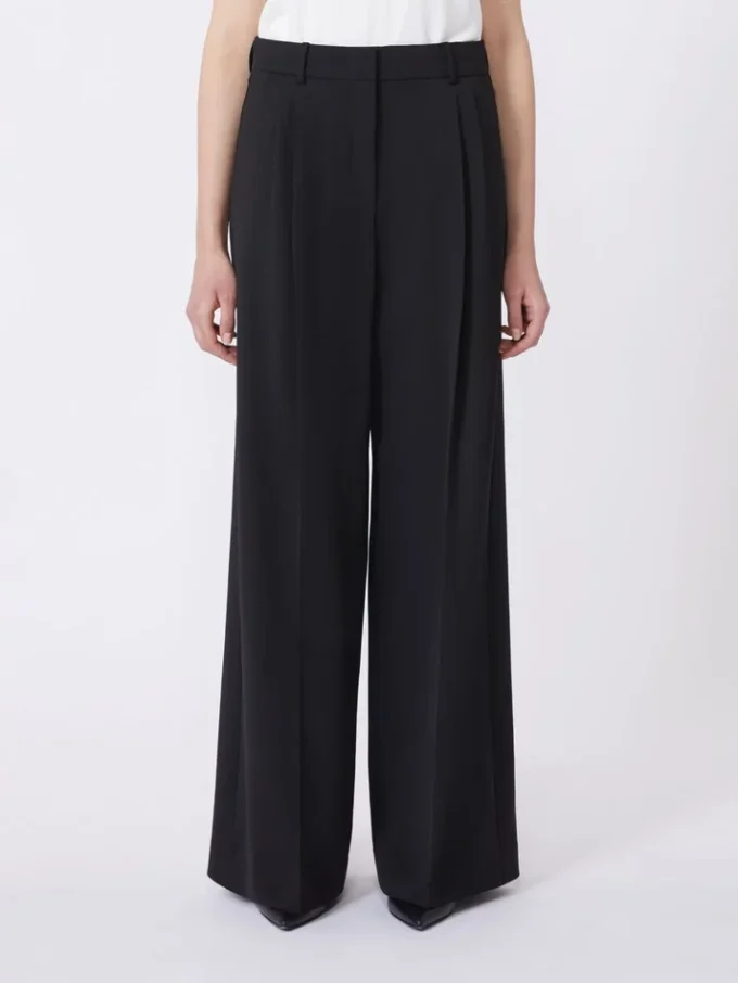 Hose aus Wollmischung, schwarz Hose aus Wollmischung, schwarz