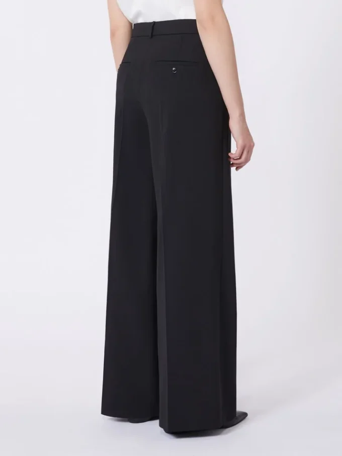 Hose aus Wollmischung, schwarz Hose aus Wollmischung, schwarz
