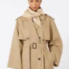 Hut-Foulard aus wasserabweisendem Gabardine, beige Hut-Foulard aus wasserabweisendem Gabardine, beige