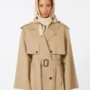 Hut-Foulard aus wasserabweisendem Gabardine, beige Hut-Foulard aus wasserabweisendem Gabardine, beige