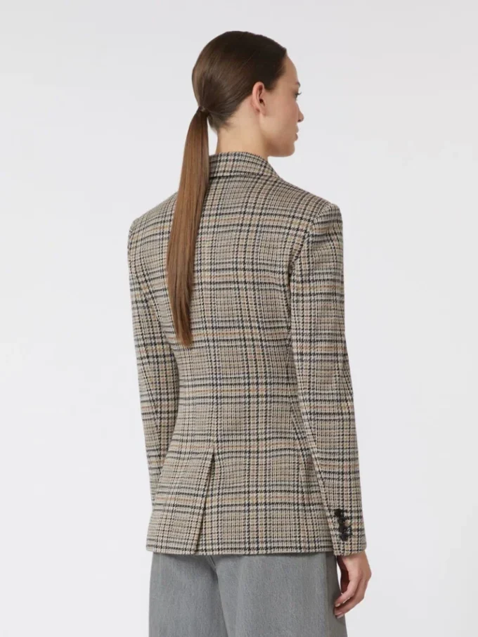 Jacquard-Jersey-Blazer, schwarz-grau Jacquard-Jersey-Blazer, schwarz-grau