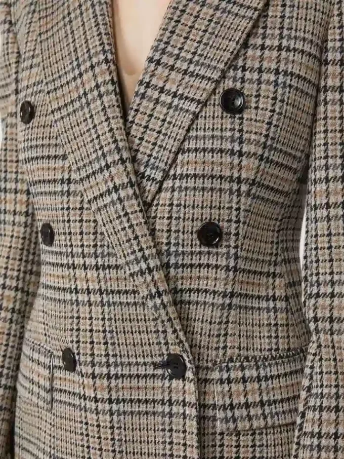 Jacquard-Jersey-Blazer, schwarz-grau Jacquard-Jersey-Blazer, schwarz-grau
