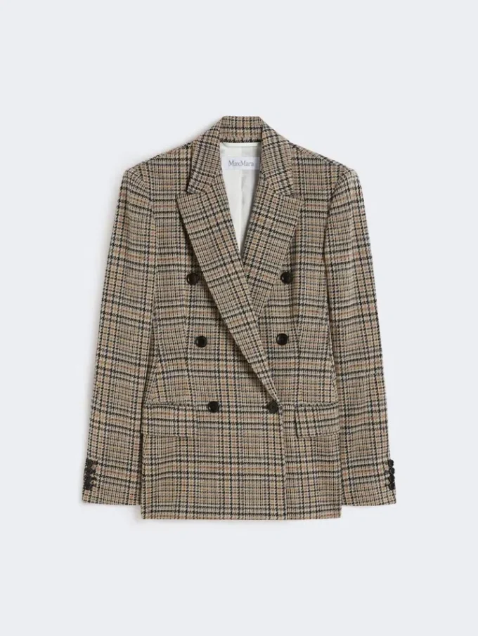 Jacquard-Jersey-Blazer, schwarz-grau Jacquard-Jersey-Blazer, schwarz-grau
