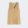 Jacquard-Jersey-Weste mit Nadelstreifen, Desert Jacquard-Jersey-Weste mit Nadelstreifen, Desert