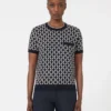Jacquard-Pullover aus Wolle, ultramarinblau Jacquard-Pullover aus Wolle, ultramarinblau