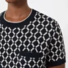 Jacquard-Pullover aus Wolle, ultramarinblau Jacquard-Pullover aus Wolle, ultramarinblau