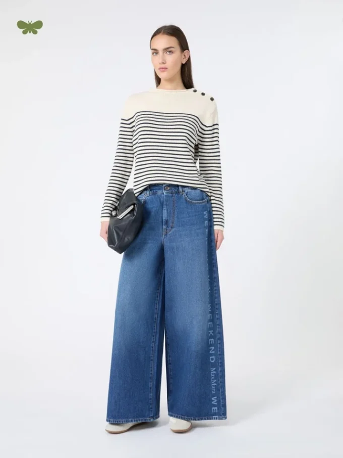 Jeans aus authentischem Baumwoll-Denim, marineblau Jeans aus authentischem Baumwoll-Denim, marineblau