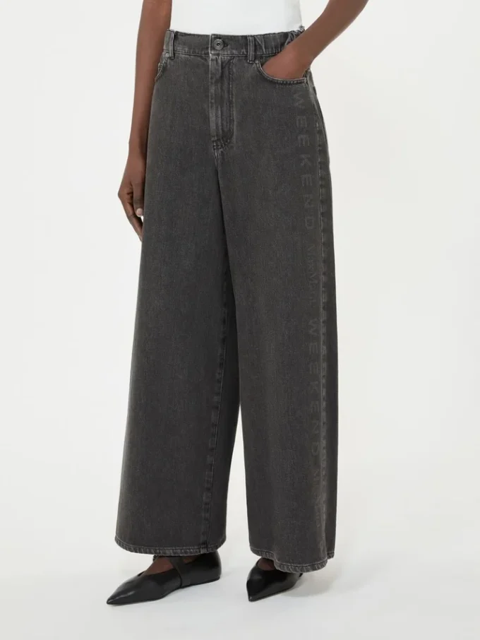 Jeans aus authentischem Baumwoll-Denim, schwarz