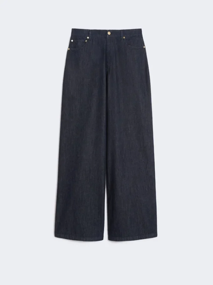 Jeans aus Baumwoll-Denim in gerader Passform, ultramarinblau Jeans aus Baumwoll-Denim in gerader Passform, ultramarinblau